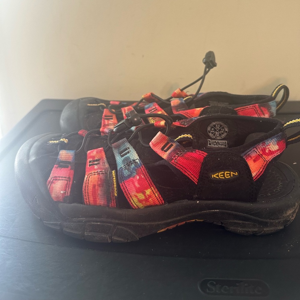 Keen Newport Men’s Sz 8.5 Retro WATERPROOF Sandals NY at Night JERRY GARCIA